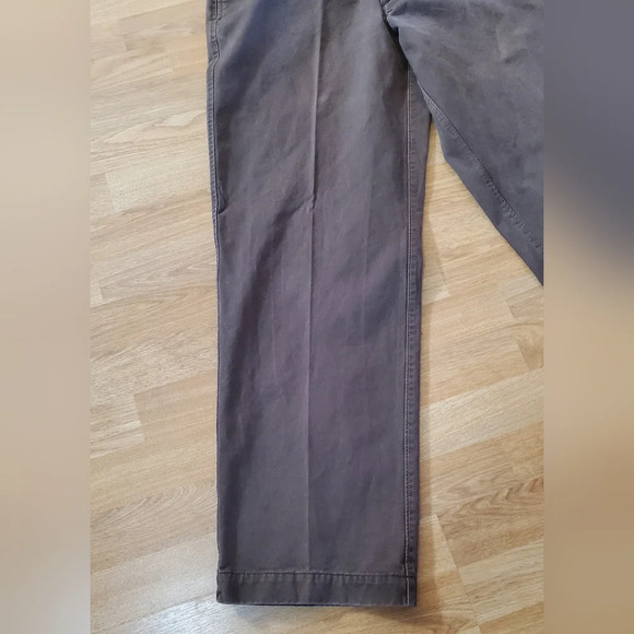TIMBERLAND Chino FLAT FRONT Cotton Canvas PANTS Mens‎ 34×32 Brown - Picture 3 of 12